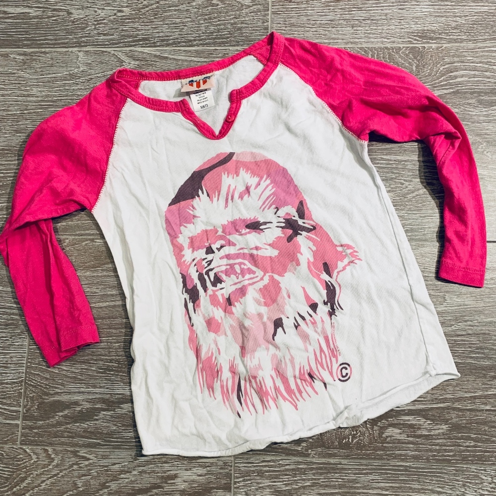 Girls Star Wars Baseball T by Junk Food Sz 6/7